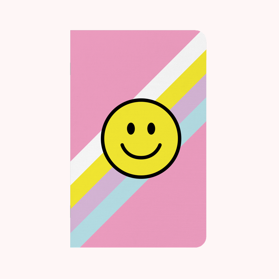 Smiley Face Stripe Pink